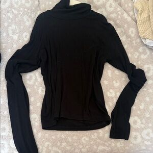 Zara Classic Black Turtleneck Top